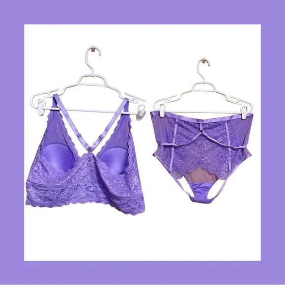 Torrid Curve Strappy Lace Lingerie Set 💜 Size 2 (2X) (Circa 2017-2019) - Picture 2 of 4